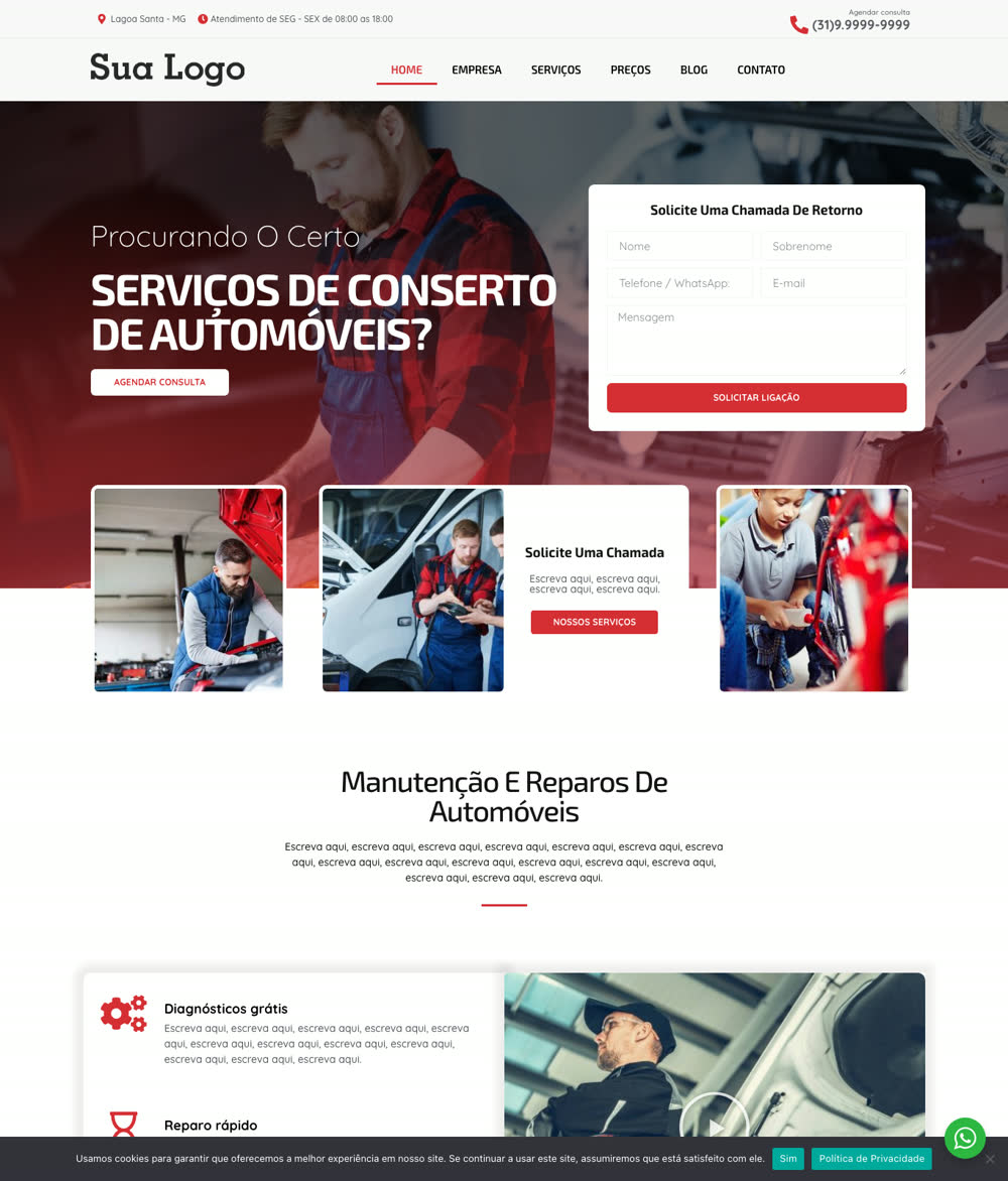 Modelo 025 - Oficina automotiva