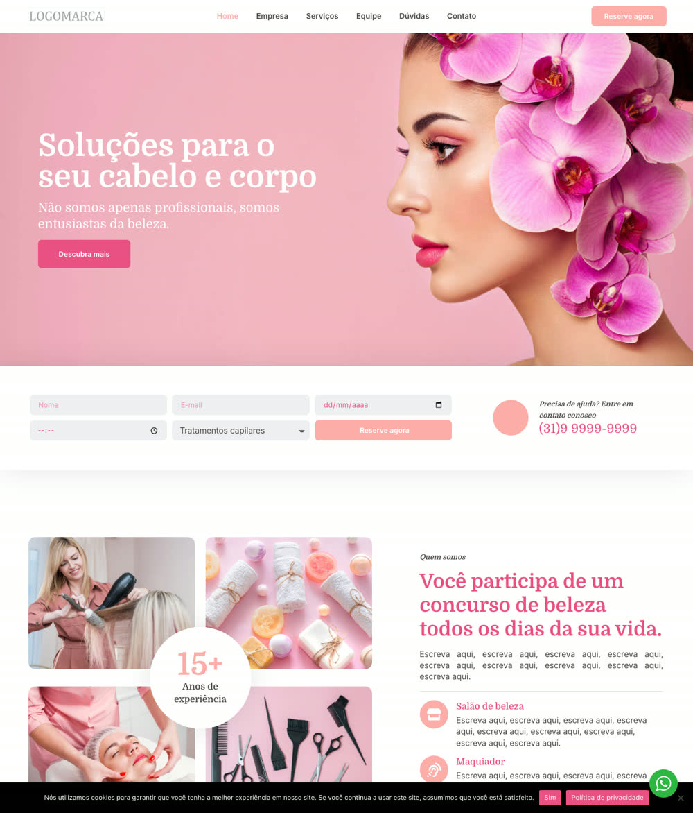Modelo 058 - Salão de beleza