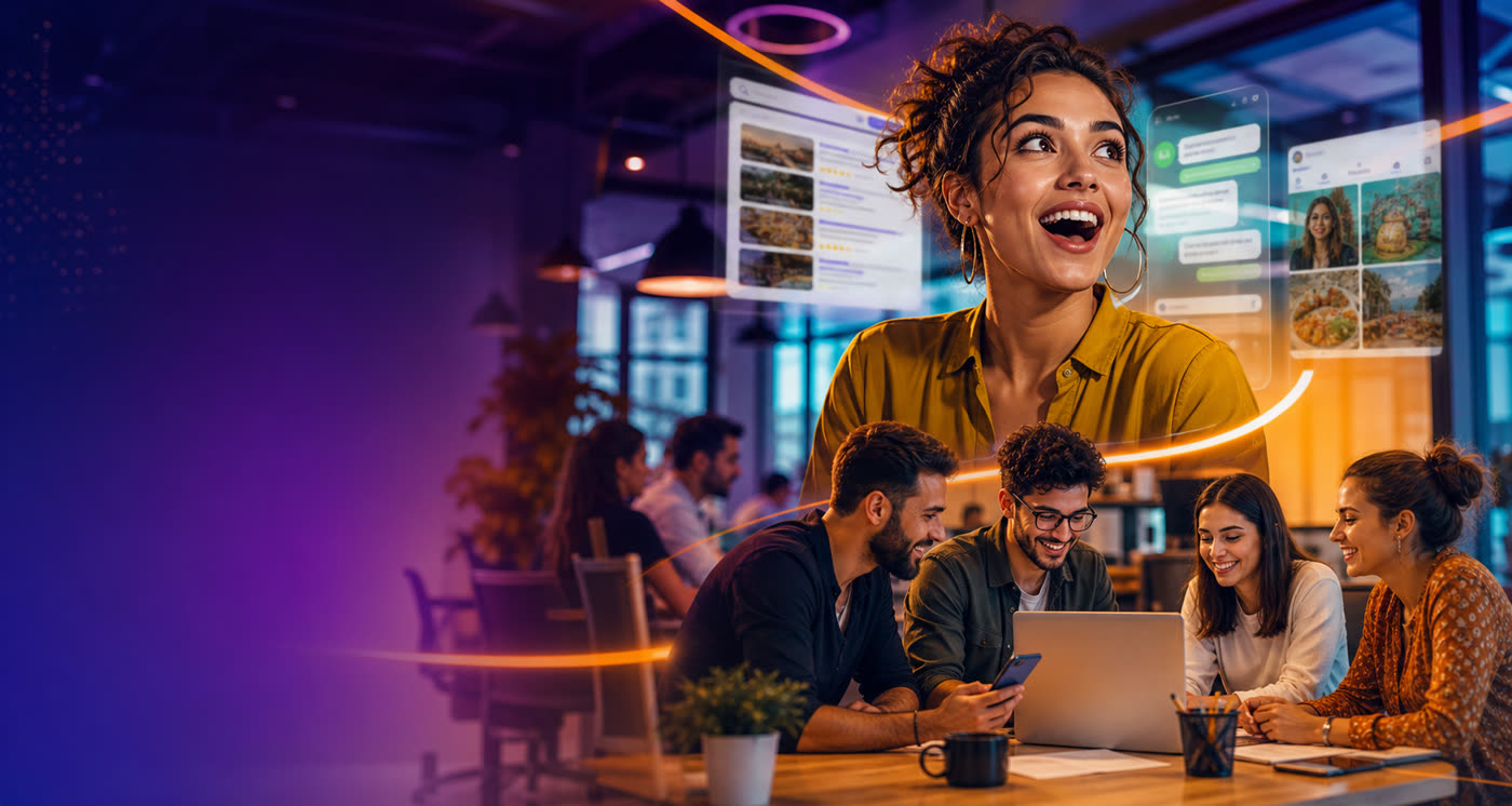 Empreendedores usando presença digital para aparecer no Google, WhatsApp e Instagram